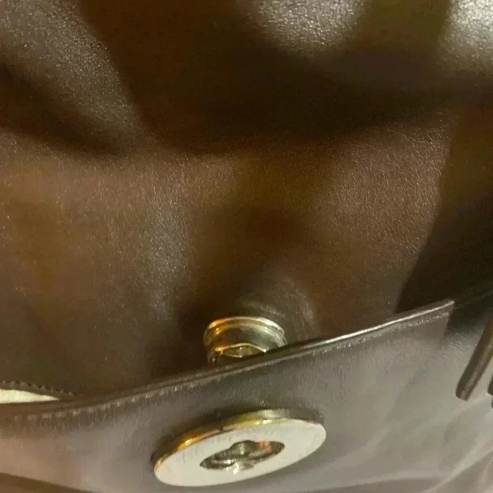 Coach vintage brown leather tote handbag